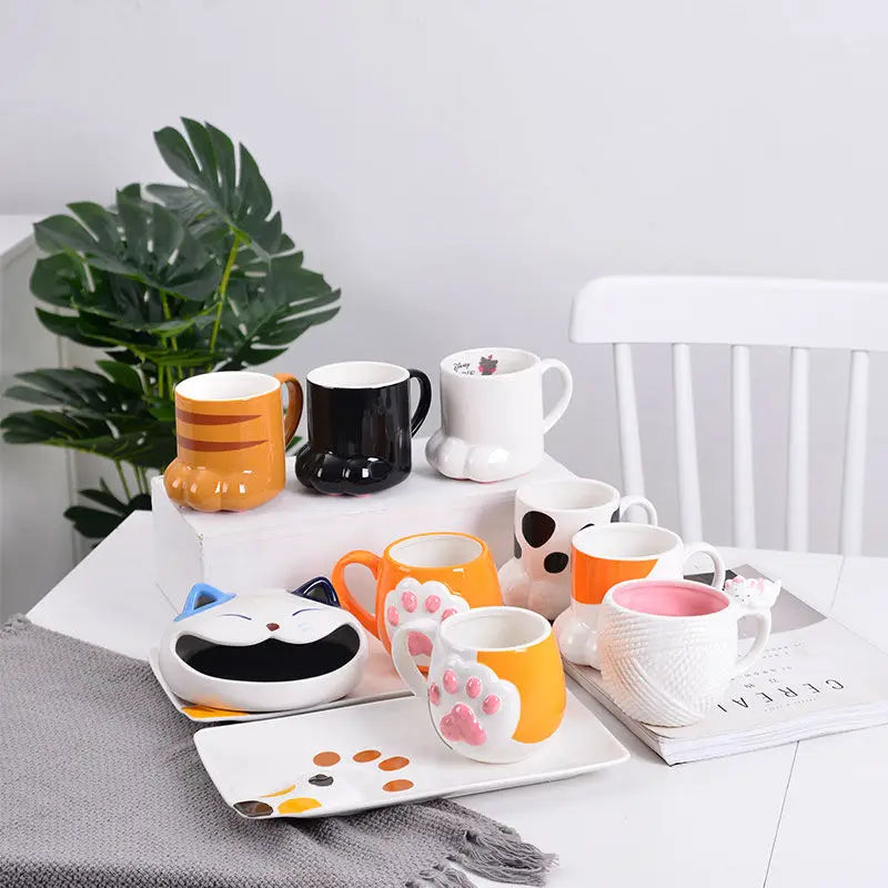 Cute Cat Paw Mug Coffee