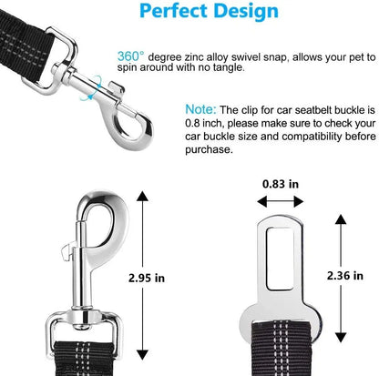 Adjustable Dog Seat Belt for Vehicles
