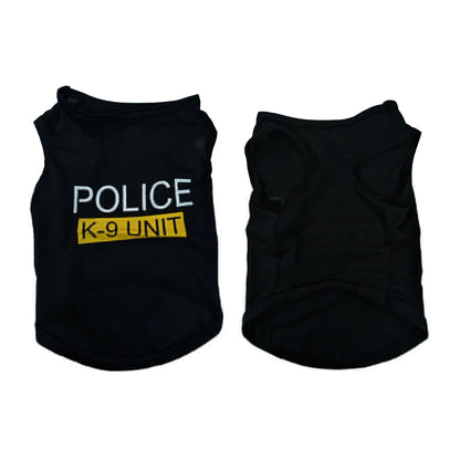 Police Suit Cosplay Dog Clothes