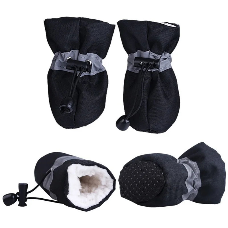4Pcs Waterproof Pet Dog Shoes
