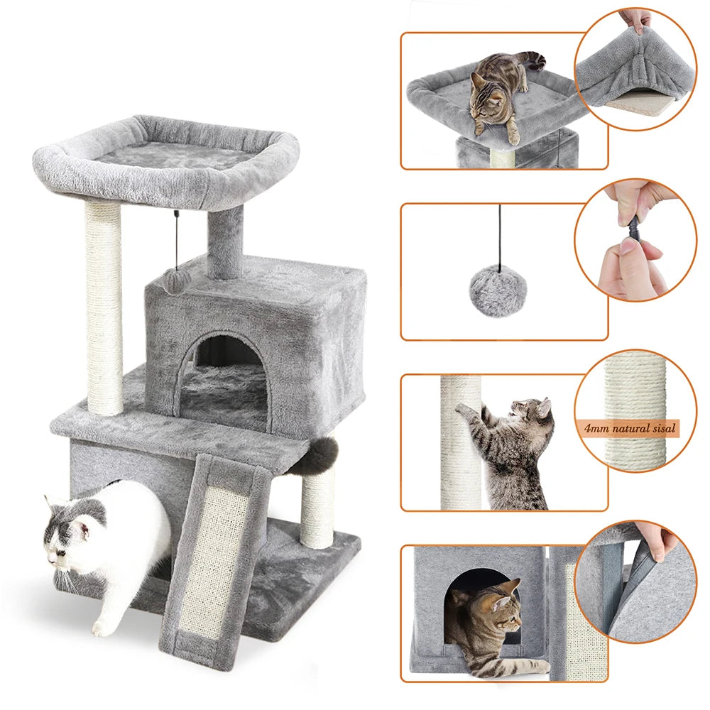 Domestic Delivery Multi-Level Cat Tree Tower Climb Furniture
