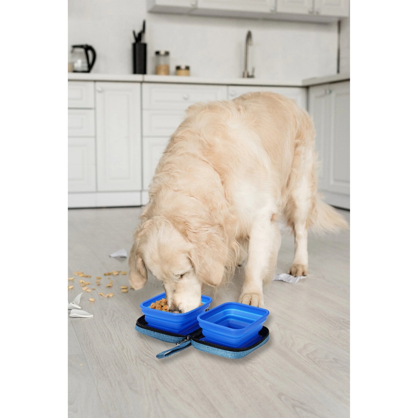 TD Eco-Friendly Collapsible Dog Bowl Travel Silicone Water a