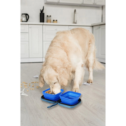 TD Eco-Friendly Collapsible Dog Bowl Travel Silicone Water a
