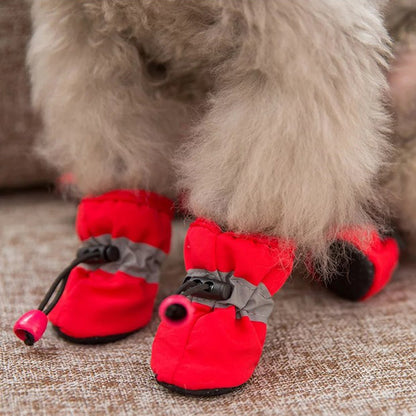 4Pcs Waterproof Pet Dog Shoes
