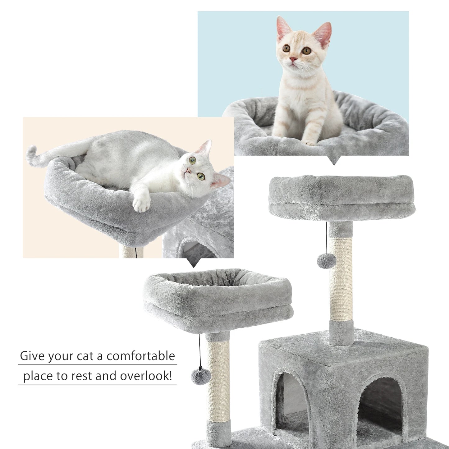 Domestic Delivery Multi-Level Cat Tree Tower Climb Furniture