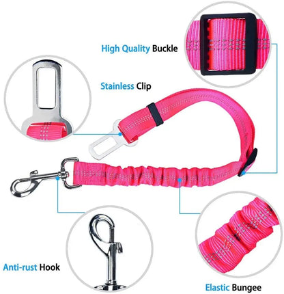 Adjustable Dog Seat Belt for Vehicles