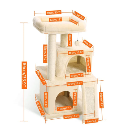 Domestic Delivery Multi-Level Cat Tree Tower Climb Furniture