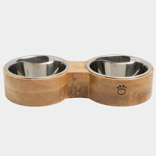 Double Cat Bowl with Stand