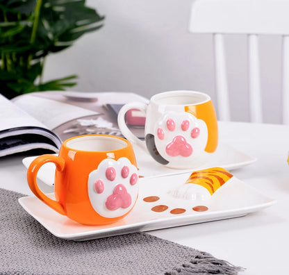 Cute Cat Paw Mug Coffee