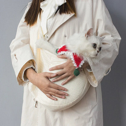 Dog Carrier Outdoor Travel Handbag Fashion Canvas Shoulder B