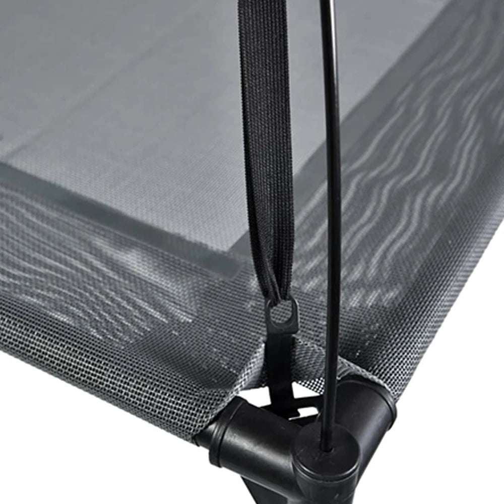 Eco-Friendly Outdoor Dog Bed Canopy Gray UV Resistant Summer