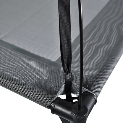 Eco-Friendly Outdoor Dog Bed Canopy Gray UV Resistant Summer
