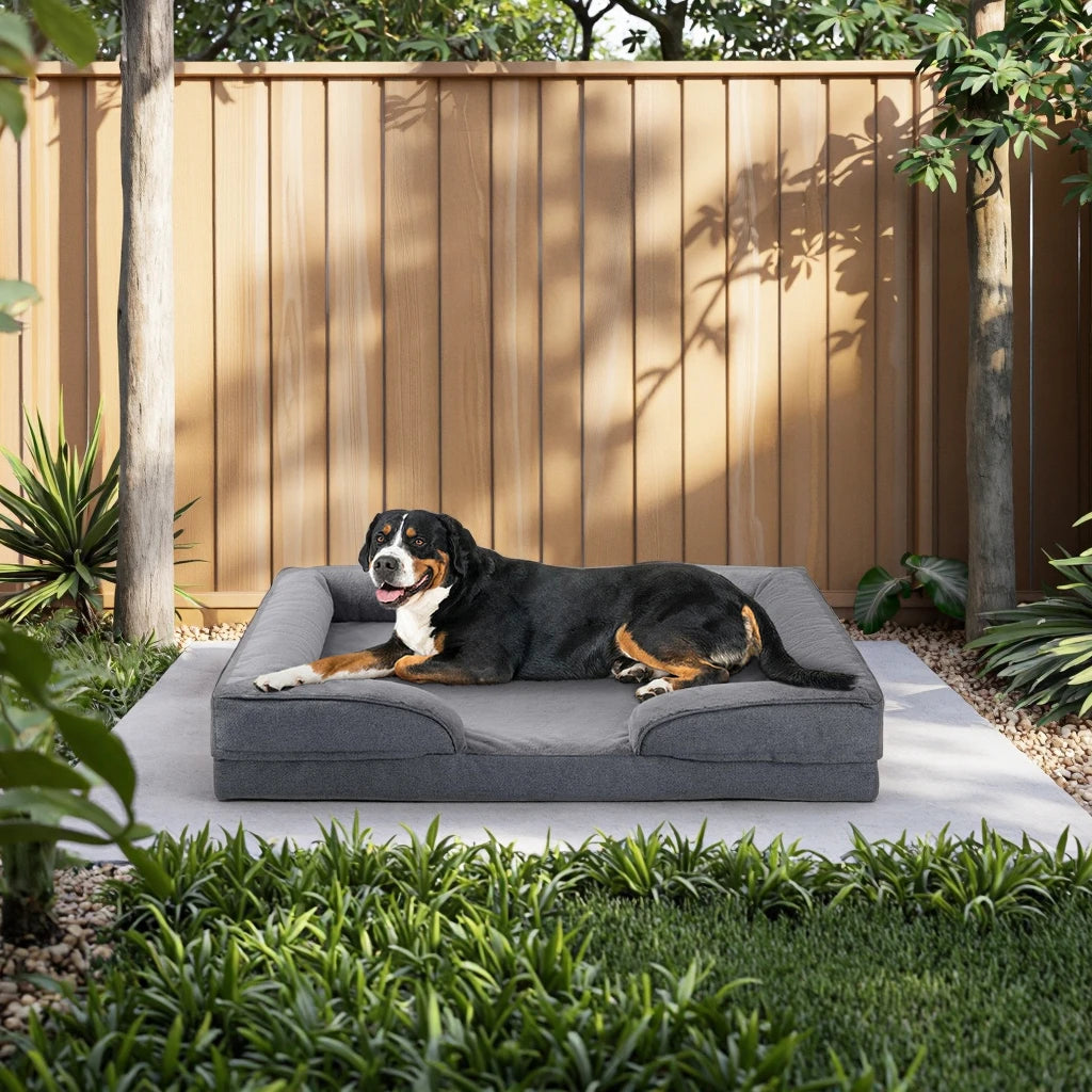Extra Large Eco-Friendly Dog Bed Orthopedic Sofa Egg-Crate F