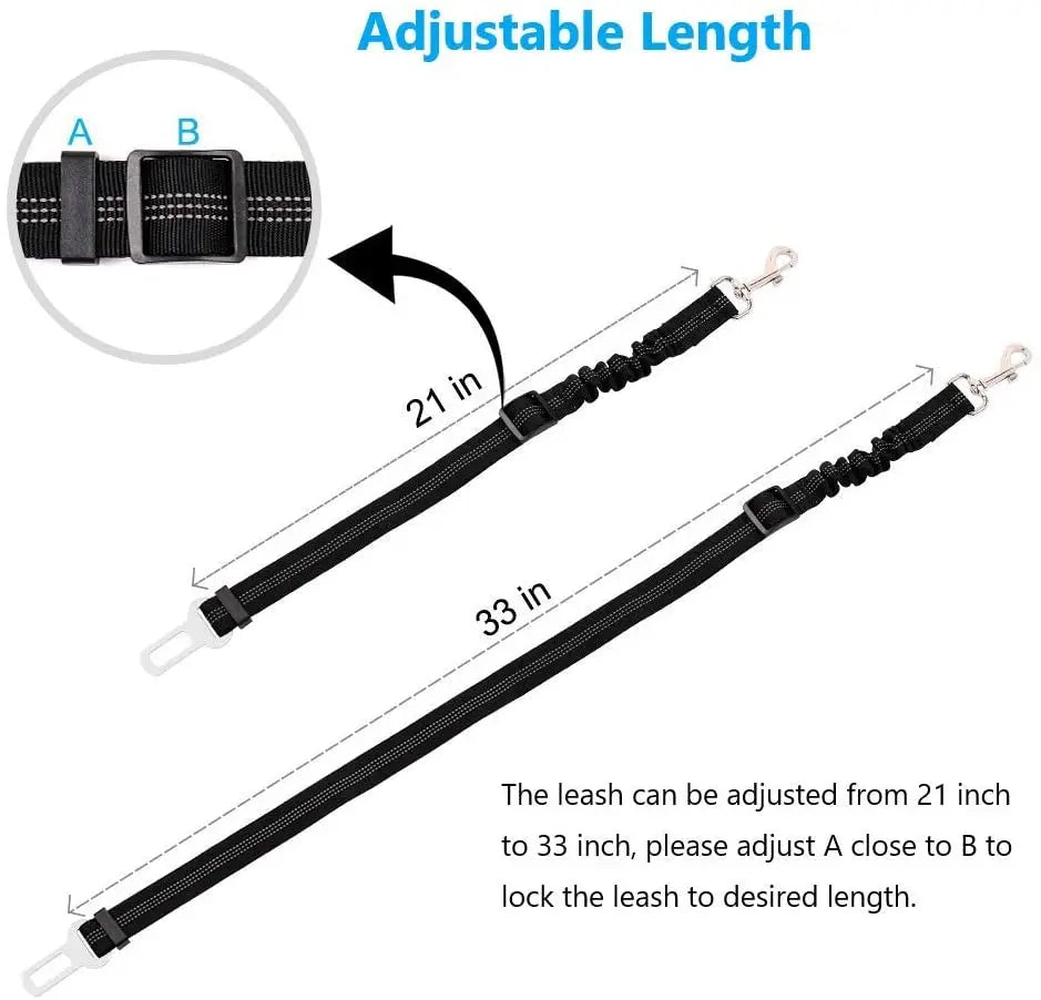 Adjustable Dog Seat Belt for Vehicles