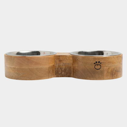 Double Cat Bowl with Stand