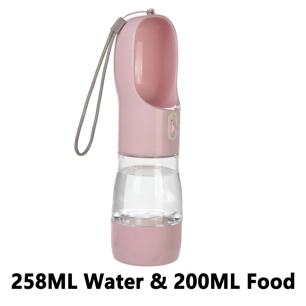 2‑in‑1 Portable Dog Water Bottle