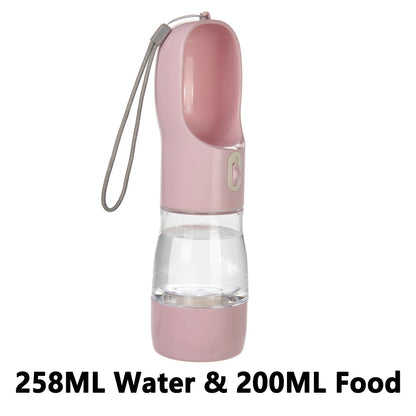 2‑in‑1 Portable Dog Water Bottle