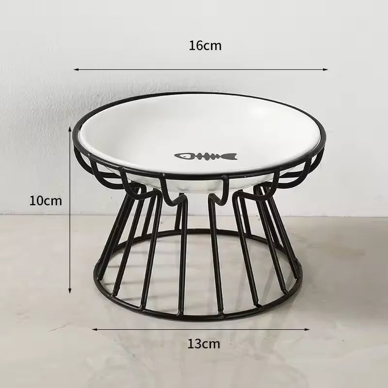 Double Cat Bowl with Stand