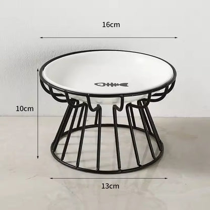 Double Cat Bowl with Stand