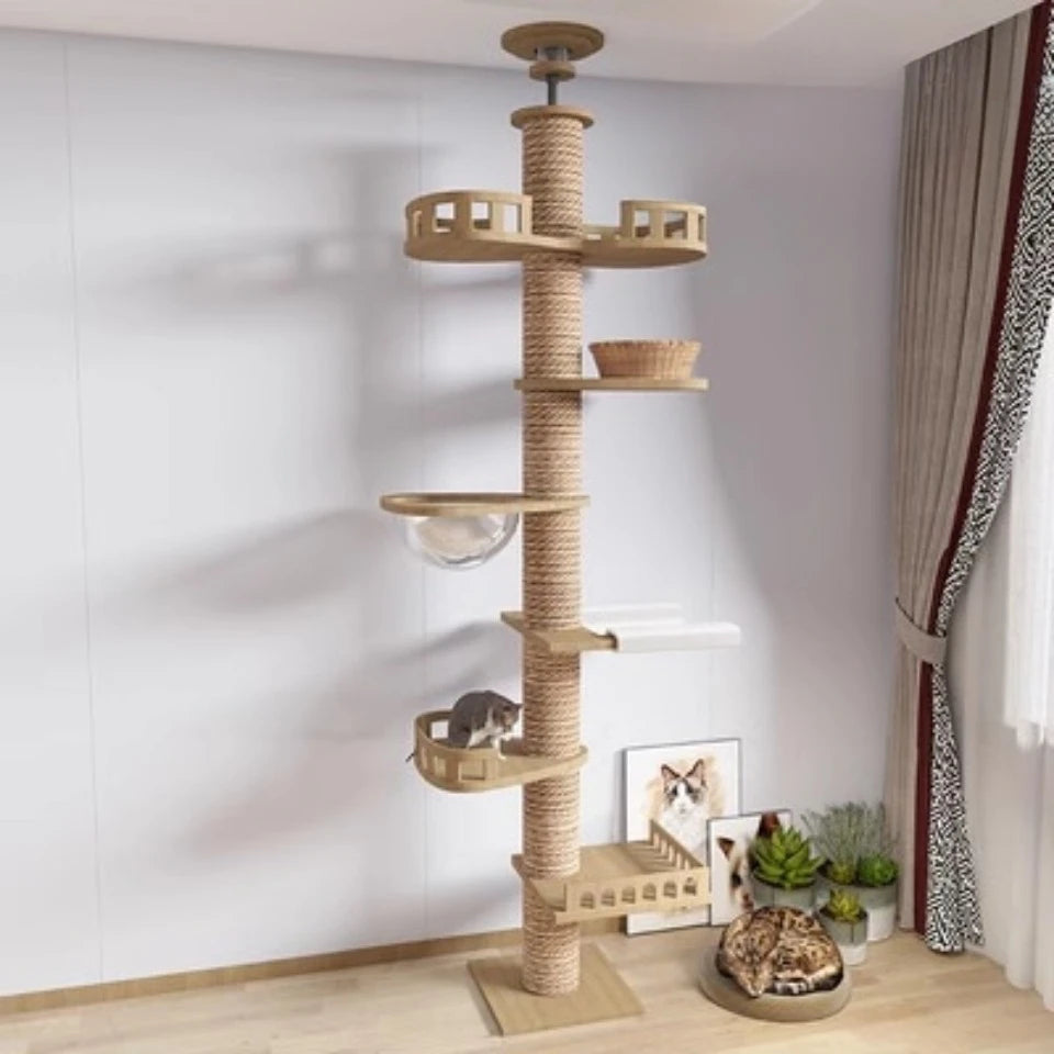 Cat Supplies Wooden Cats Tree