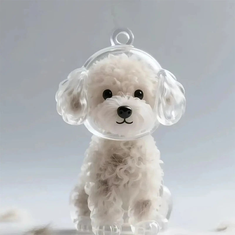 Pet Hair Memorial Pendant Keychain
