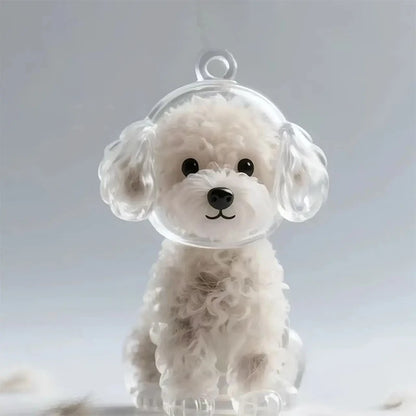 Pet Hair Memorial Pendant Keychain