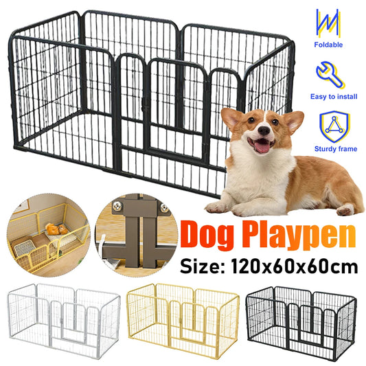 6 Panels Dog Playpen - Foldable