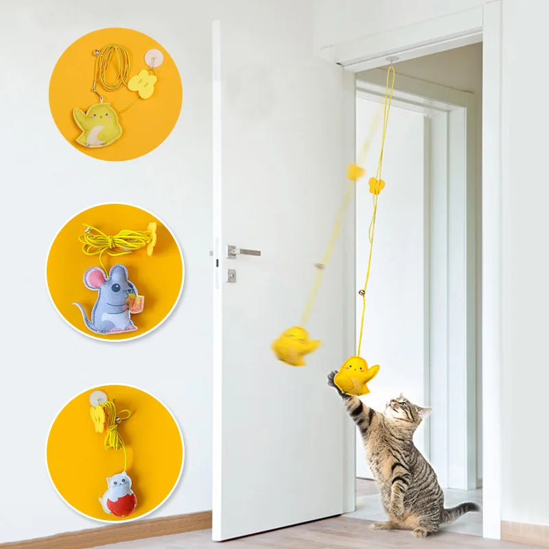 Interactive Cat Toy Hanging Simulation Cat Toy Funny Self-he