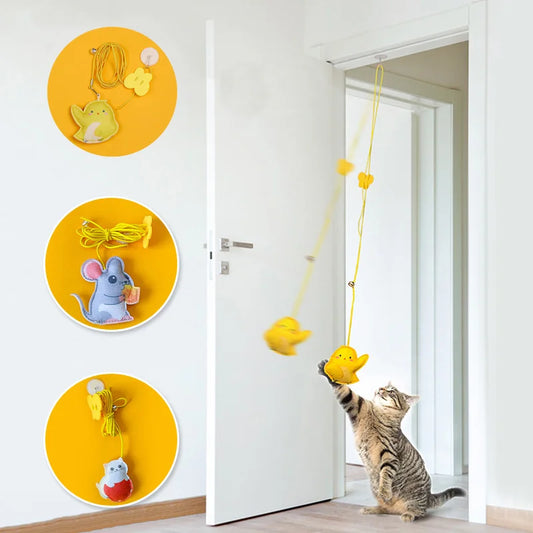Interactive Cat Toy Hanging Simulation Cat Toy Funny Self-he