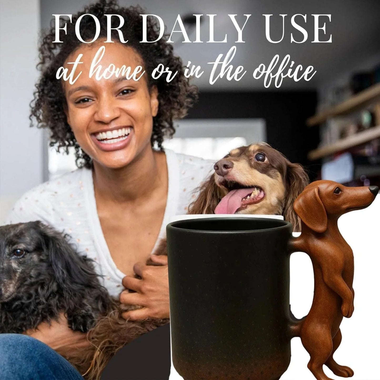 Handmade Dachshund Mug Creative 3D