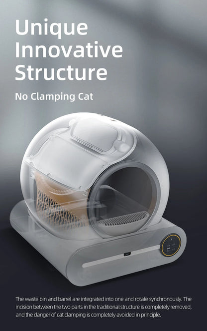 65L Automatic Smart Cat Litter Box - Self Cleaning