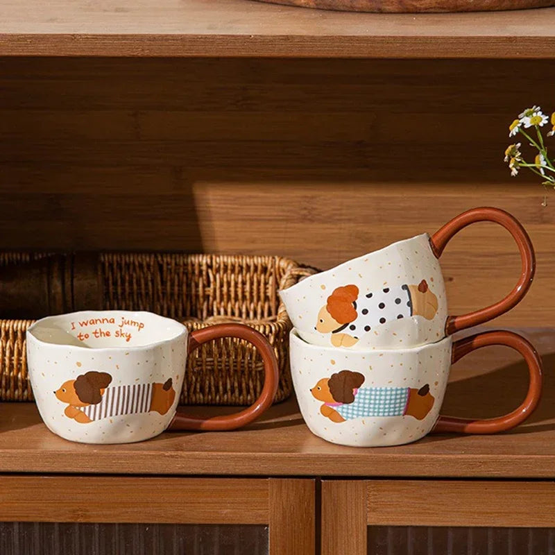 300Ml Ceramic Mug Cartoon Cup