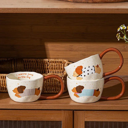 300Ml Ceramic Mug Cartoon Cup