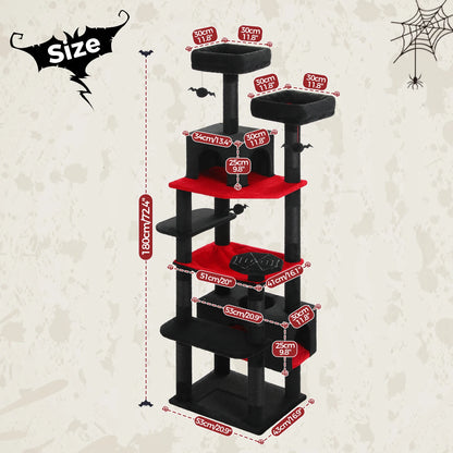 Large Cat Tree with Sisal-Covered Scratching Posts