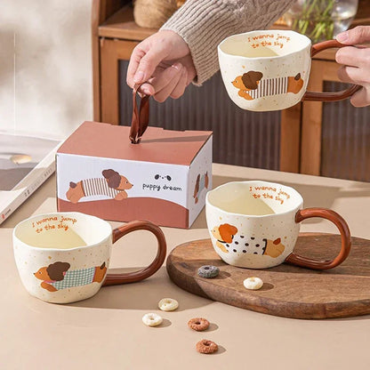 300Ml Ceramic Mug Cartoon Cup