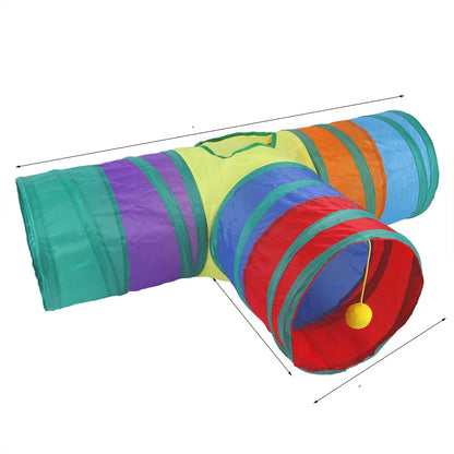 cat play tunnel interactive toy,hide and seek tunnel, portab