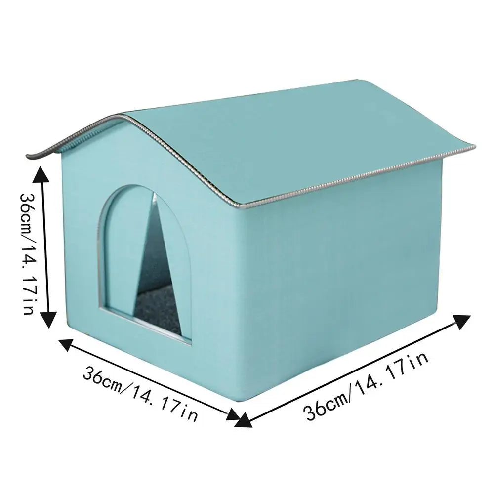 Outdoor Cat House Foldable Warm
