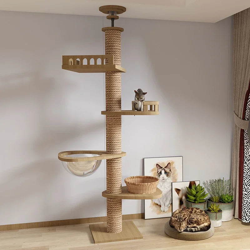 Cat Supplies Wooden Cats Tree