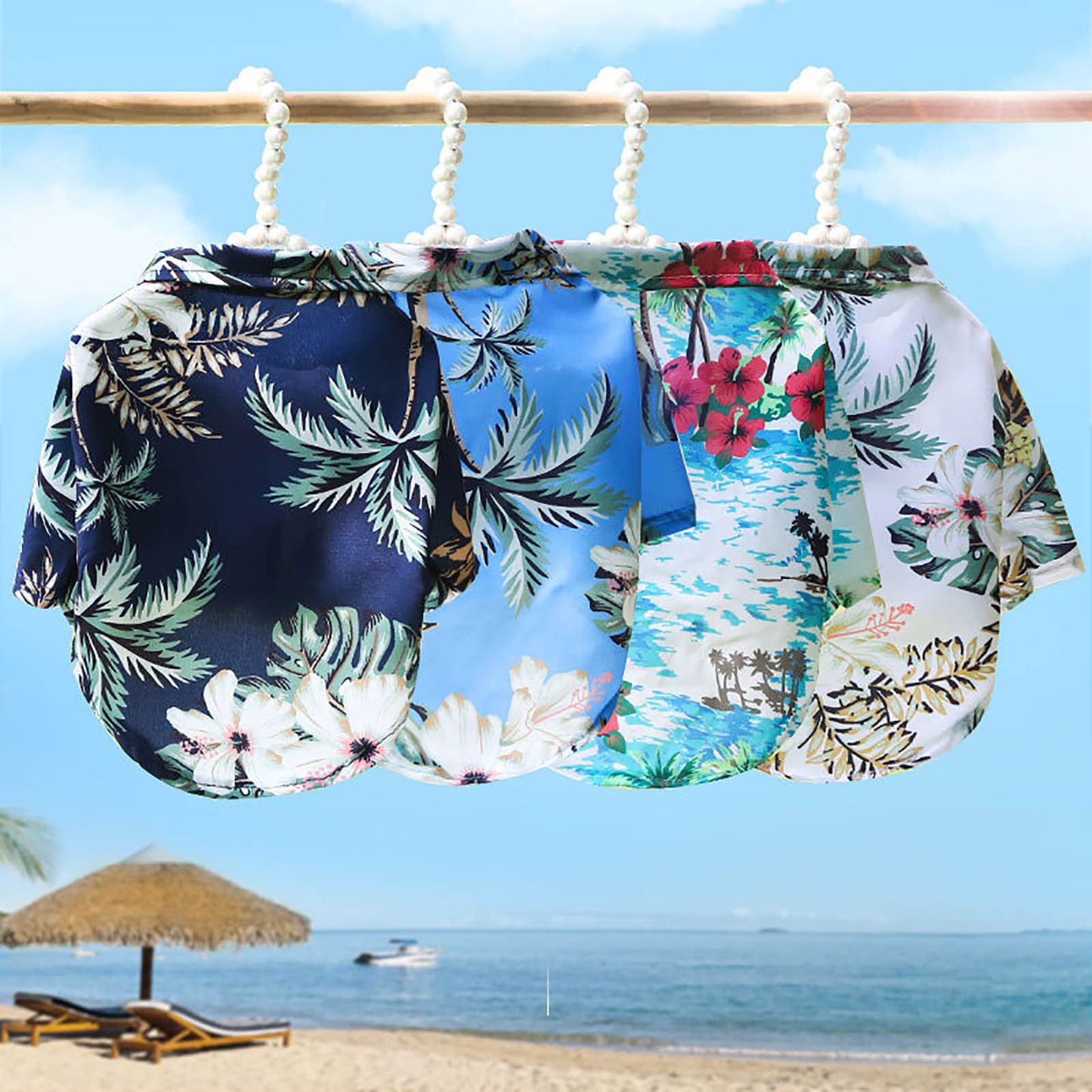 Pet Summer Cotton Shirts Hawaii