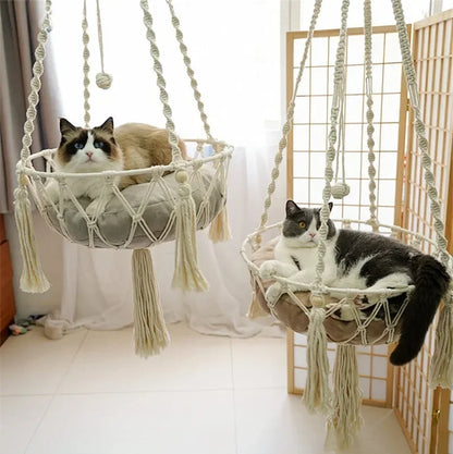 Pet Hammock Cat Swing Hand