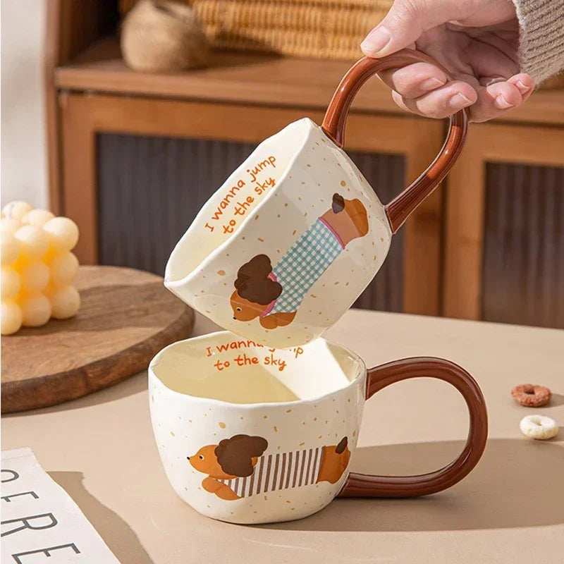 300Ml Ceramic Mug Cartoon Cup