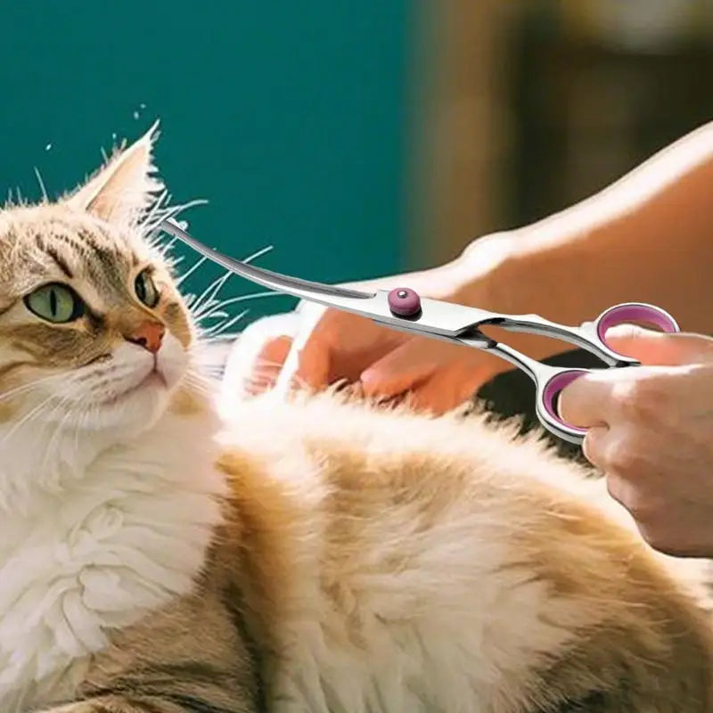 Curved Dog Grooming Scissors Curved Dog Trimmer Trimming Hai
