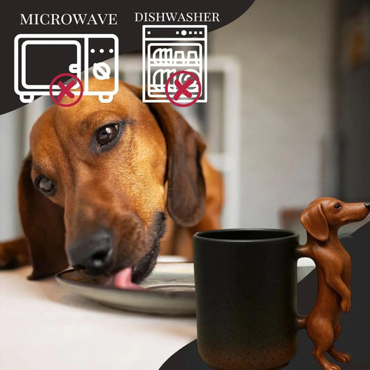 Handmade Dachshund Mug Creative 3D