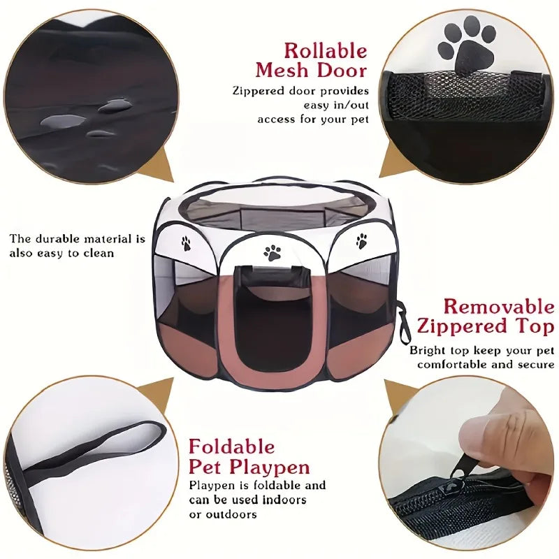 Portable Pet Playpen - Foldable