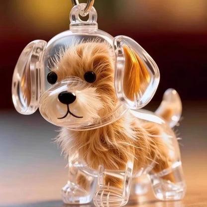 Pet Hair Memorial Pendant Keychain
