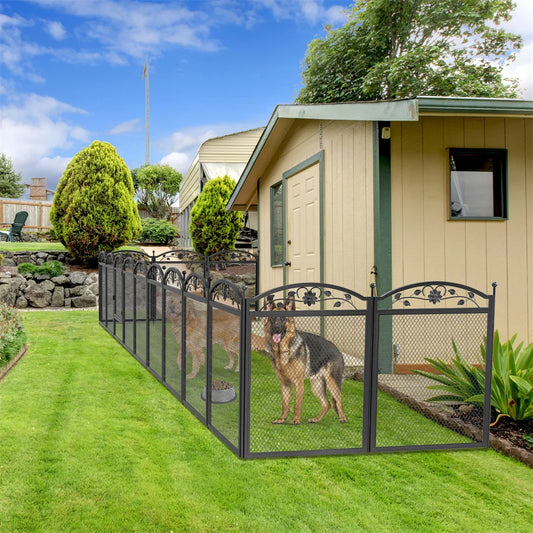 8 Panels DIY Heavy Duty Dog Playpen - outdoor