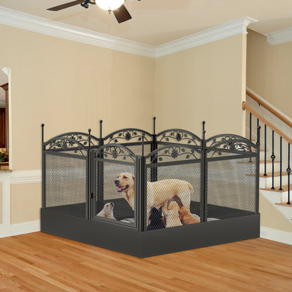 8 Panels DIY Heavy Duty Dog Playpen - outdoor