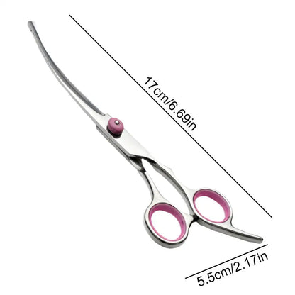 Curved Dog Grooming Scissors Curved Dog Trimmer Trimming Hai