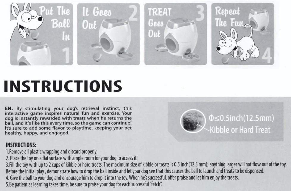 Bone Chew Toy & Treat Dispenser