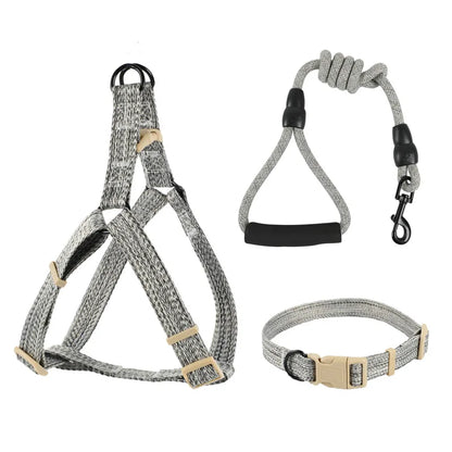 Dog Harness, Leash & Bow Set